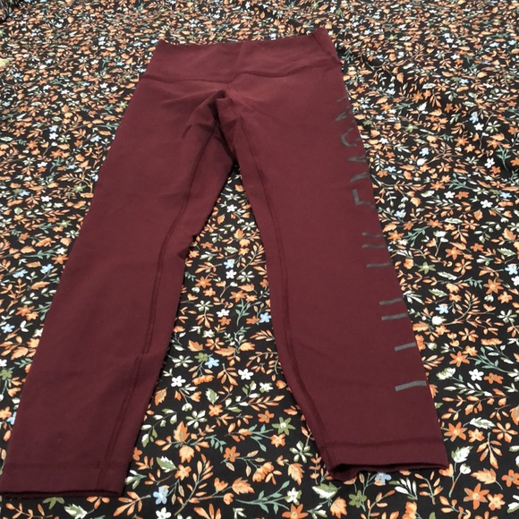 Lululemon Lunar SE Garnet Wunder Under 25” size 6 - Picture 6 of 13